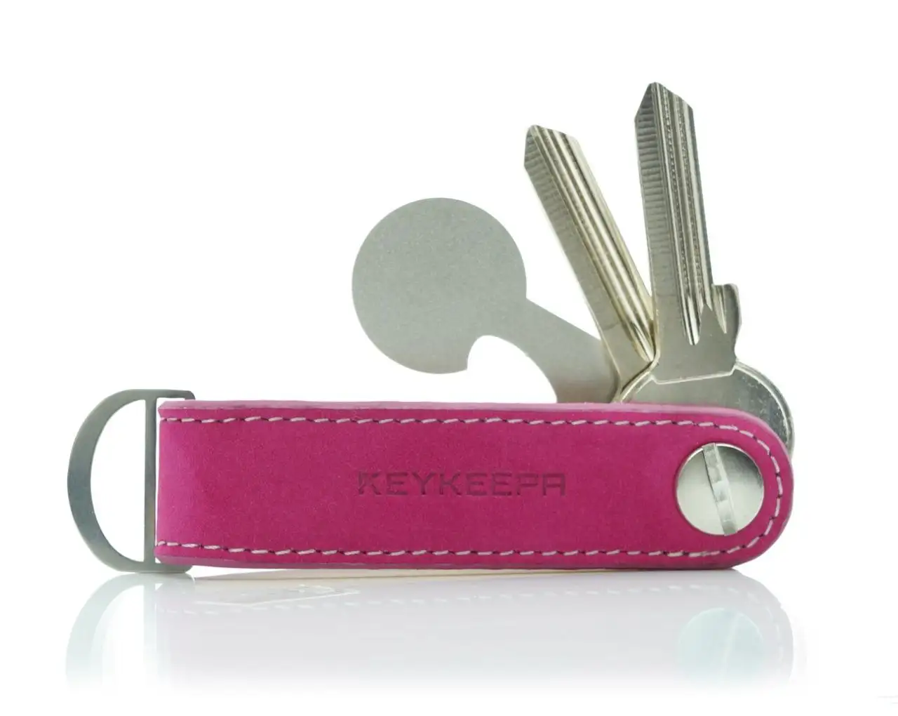 Key Organizer Loop Nubuk Purple aus Leder  KEYKEEPA der Schlüsselorganizer  Made in Germany